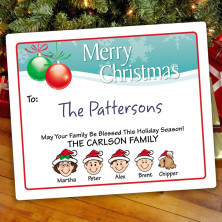 Ornaments 2 Christmas Gift Label