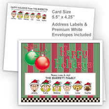 Ornaments 3 Happy Holidays Fold Note Set