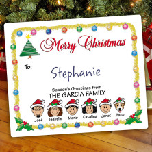 Ornaments Christmas Gift Label