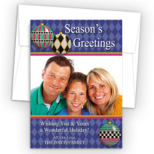 Ornaments Photo Upload Holiday Card