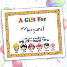 Party Family Gift Labels