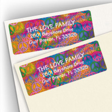 Peace Background Address Labels