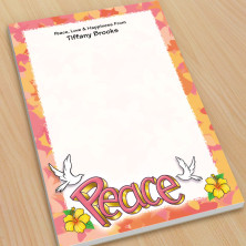 Peace Doves Large Note Pads
