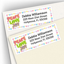 Peace Love Joy Address Labels