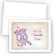 Peace Love Note Card