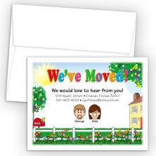 Picket Fence Moving Cards & Announcements