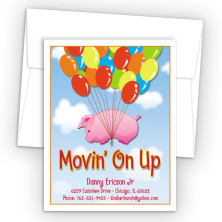When Pigs Fly Moving Card