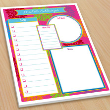 Pink Floral Organizer Pads