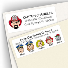 Police & Fireman Address Labels