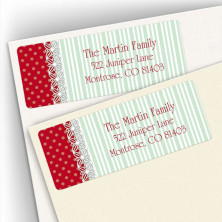 Polkadot Lace Address Labels