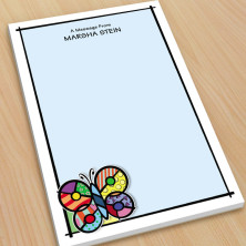 Pop Art Butterfly Large Note Pads