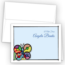 Pop Art Butterfly Note Card