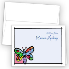 Pop Art Dragonfly Note Card