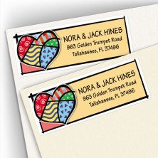Pop Art Heart Address Labels
