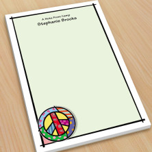 Pop Art Peace Large Note Pads