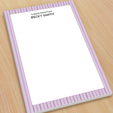 Purple Stripes Large Note Pads
