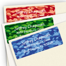 Boy Camo Address Label Assortment Pack