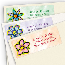 Flowers Address Label Assortment Pack