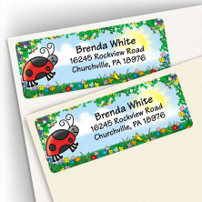 Lady Bug Address Labels