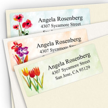 Watercolor Flower Address Label Assortment Pack