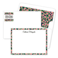 Rose Bordered Artistic Correspondence Card Ensembles