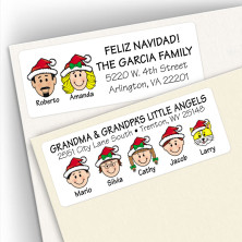 Family Holiday Address Labels