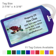 Sea Turtle Luggage Tag