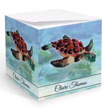 Sea Turtle Memo Cube