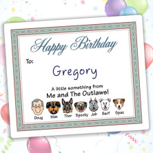 Seabreeze Happy Birthday Gift Label