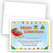 Sleigh Merry Christmas Holiday Cards