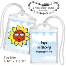 Smiling Sunflower Mini Tag