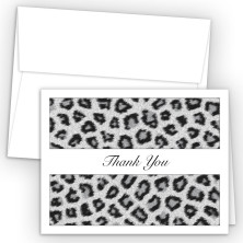 Snow Leopard Thank You Cards