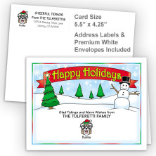 Snowman Happy Holidays Fold Note Set