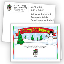 Snowman Merry Christmas Fold Note Set
