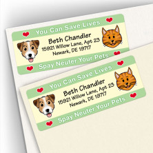 Spay/Neuter Save Lives Address Labels