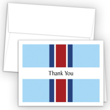Sport Stripes Thank You Cards