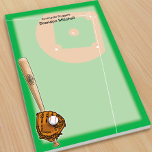 Sports Baseball Large Note Pads