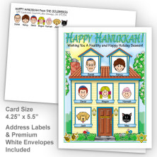 Spring House Happy Hanukkah Fold Note Set