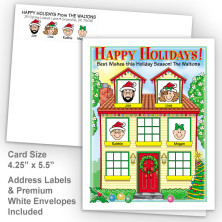 Spring House Happy Holidays Fold Note Set