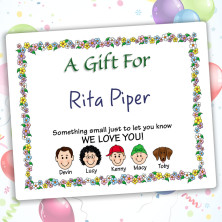 Springtime Family Gift Labels