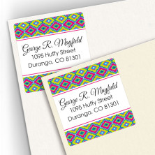Moroccan 2 Square Address Labels