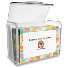 Squares Family Note Card Set with Acrylic Holder
