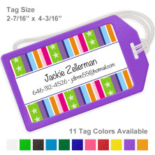 Stars and Stripes Colorful Luggage Tag