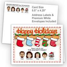 Stockings Happy Holidays Fold Note Set