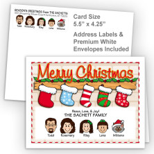 Stockings Merry Christmas Fold Note Set