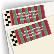 Stripes and Checks Address Labels
