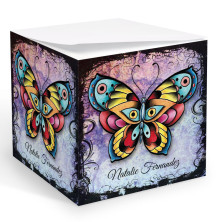 Tattoo Butterfly Memo Cube