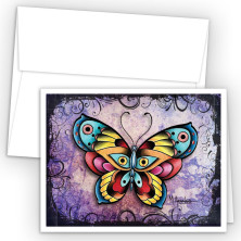 Tattoo Butterfly Note Card