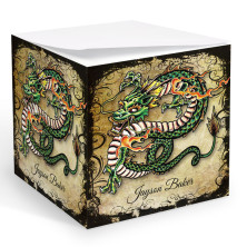 Tattoo Dragon Memo Cube