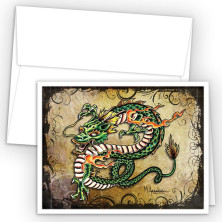 Tattoo Dragon Note Cards